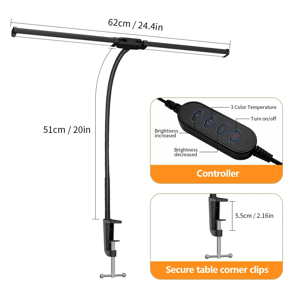 Lampe de Bureau LED Premium Single/Double/Triple